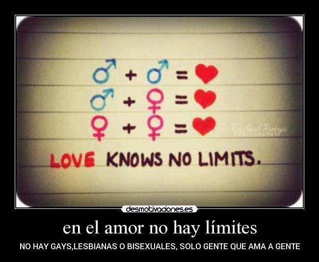 en el amor no hay límites - 