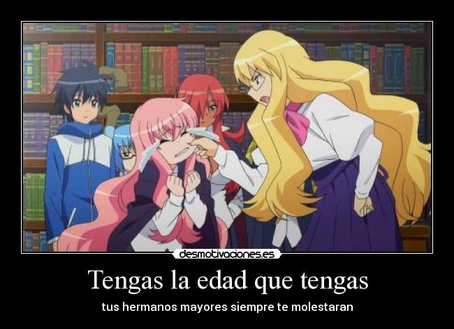 carteles anime zero tsukaima desmotivaciones