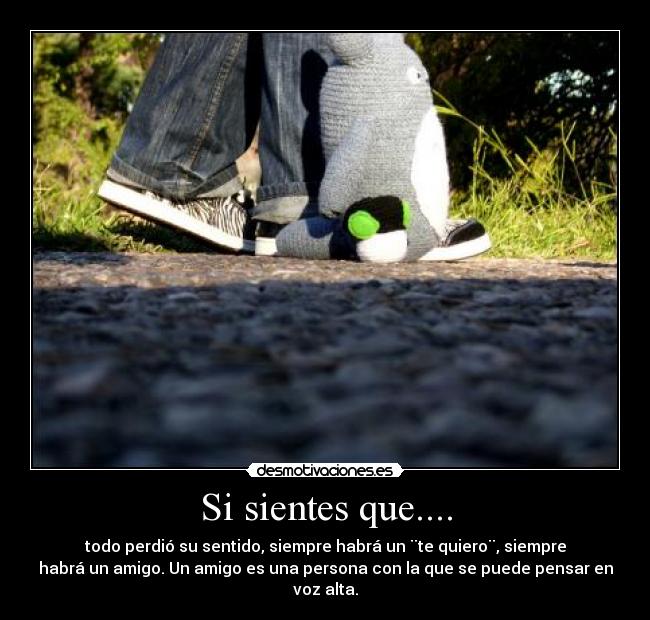 Si sientes que.... - 