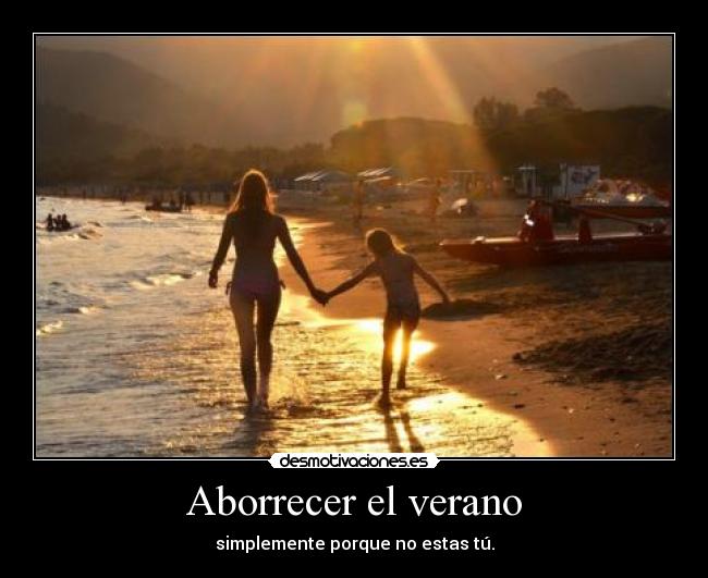 Aborrecer el verano -