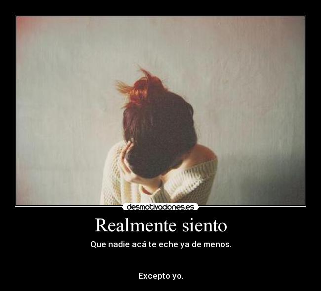 Realmente siento - 