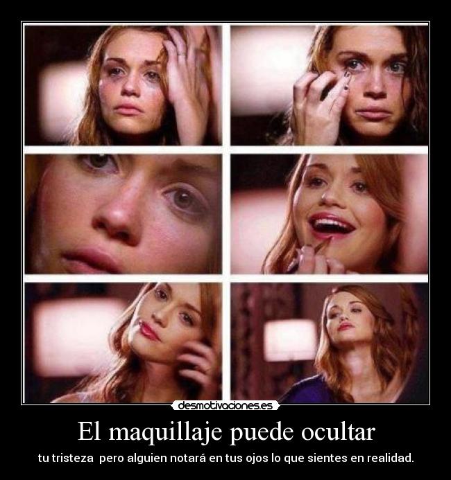 El maquillaje puede ocultar -