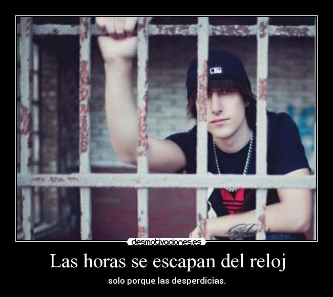 Las horas se escapan del reloj -