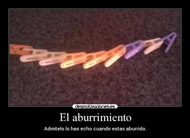 El aburrimiento -