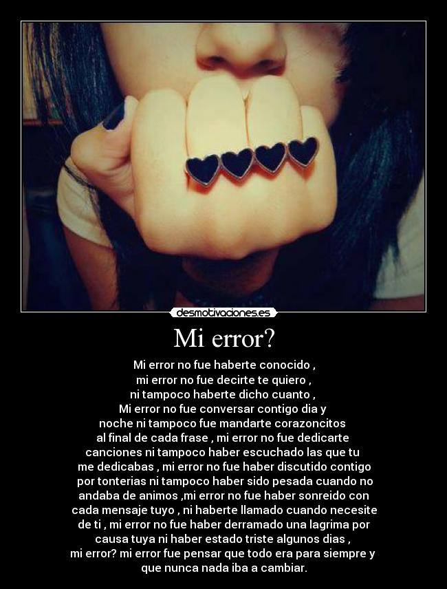 Mi error? -