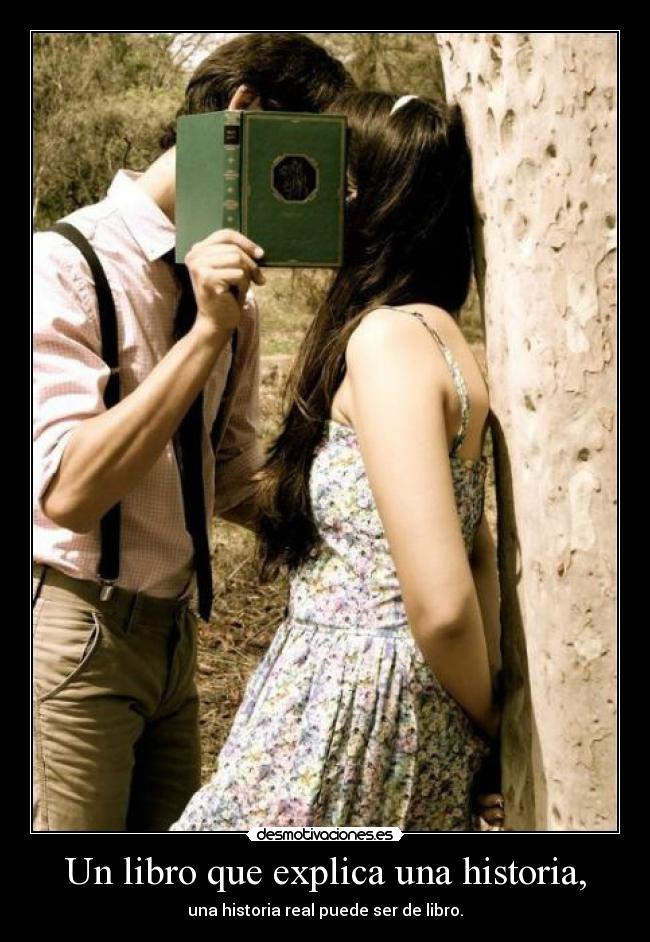 Un libro que explica una historia, - una historia real puede ser de libro.