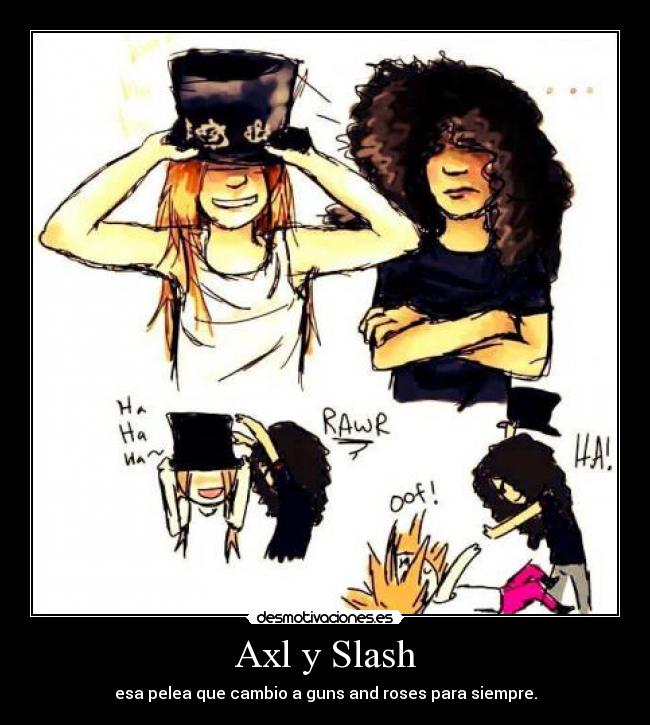 Axl y Slash -