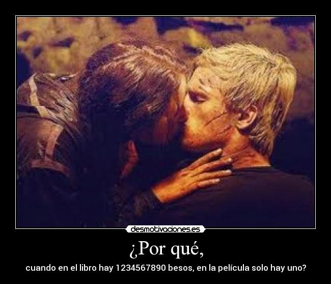 carteles juegos del hambre beso peeta katniss desmotivaciones