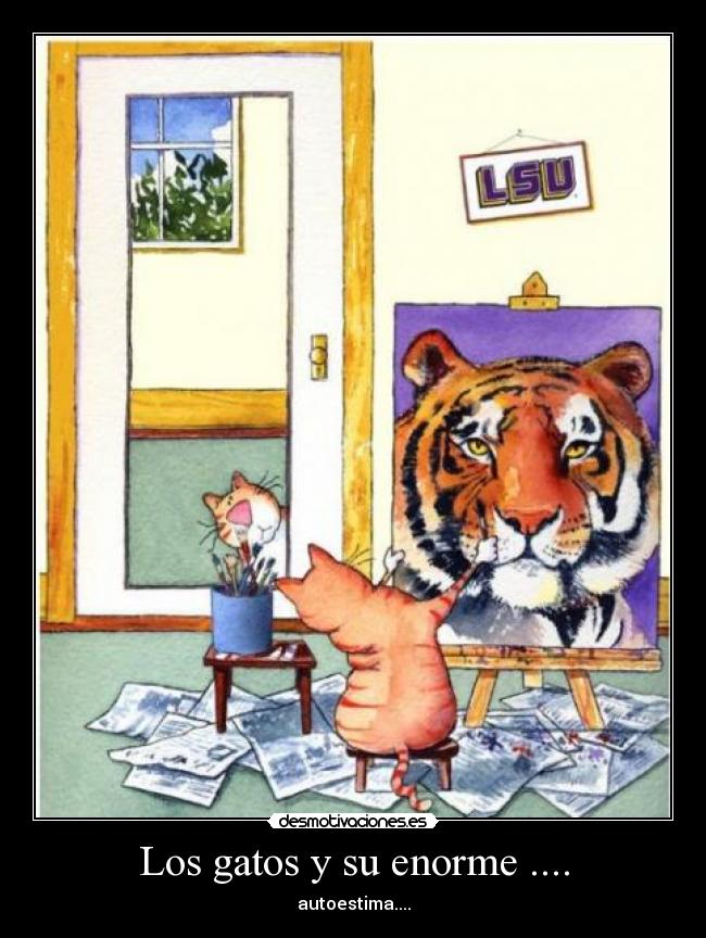 Los gatos y su enorme .... - 