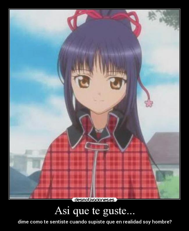 carteles shugo chara nadeshiko nagihiko echos reales transformista cambio sexo desmotivaciones