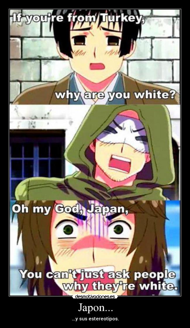 carteles japon aph hetalia grecia turquia eoe esteotipos desmotivaciones