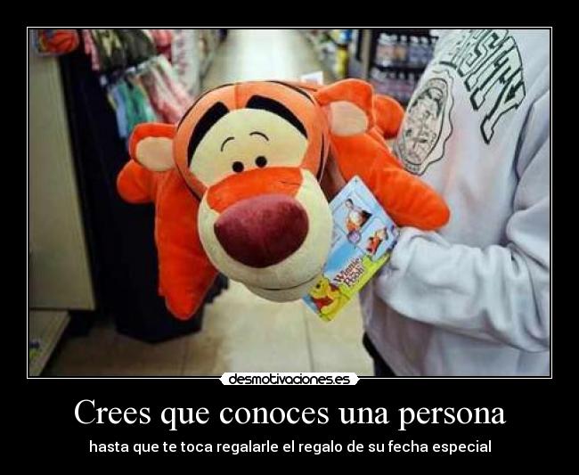 Crees que conoces una persona - 