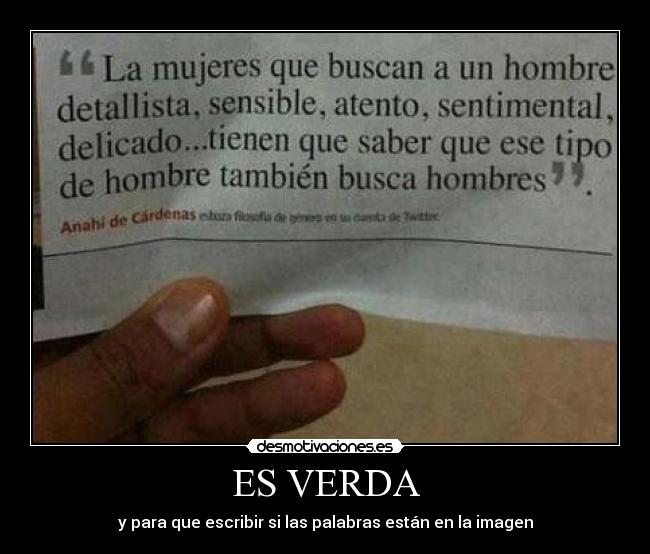 ES VERDA -