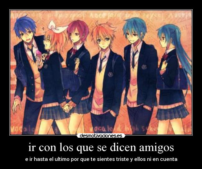 carteles amigos vocaloid desmotivaciones