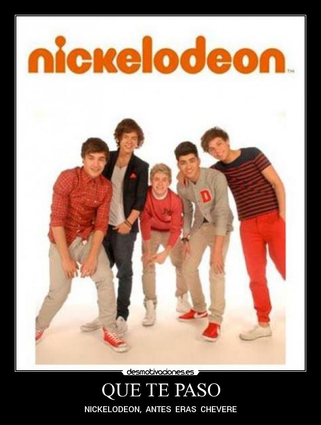 carteles nickelodeon one direccion desmotivaciones