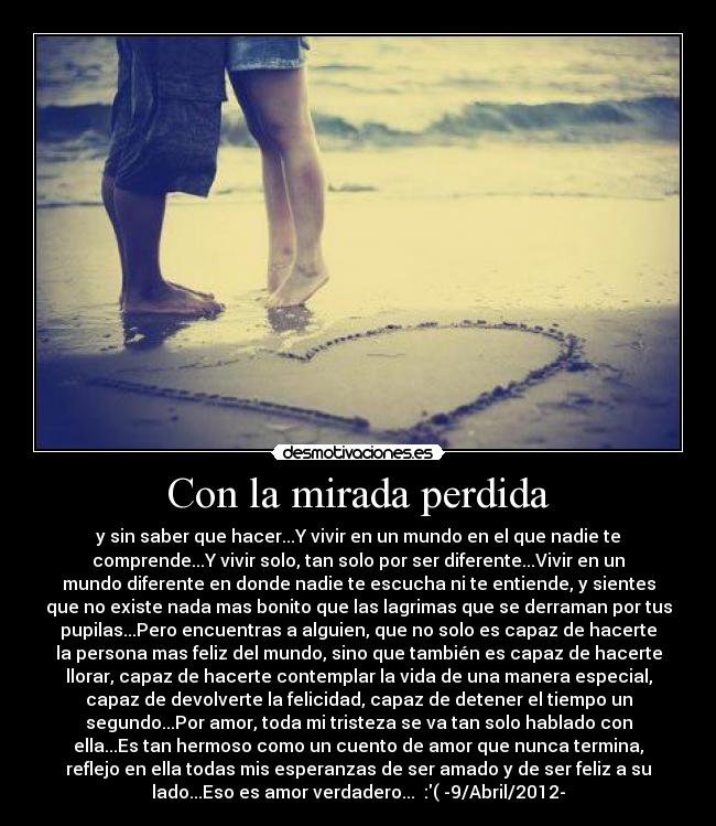 Con la mirada perdida - 