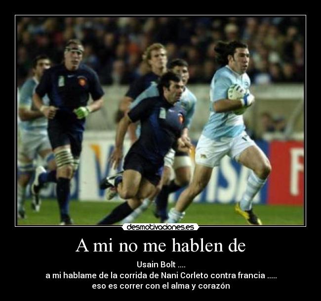 A mi no me hablen de - 