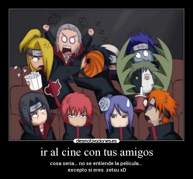 ir al cine con tus amigos -