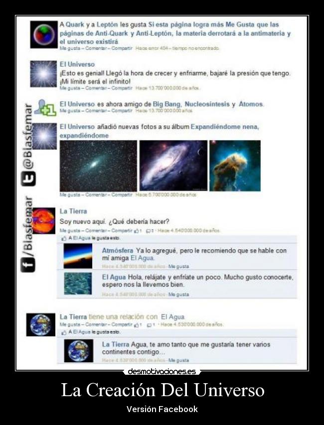 La Creación Del Universo - Versión Facebook