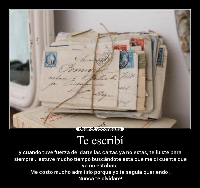 Te escribí - 