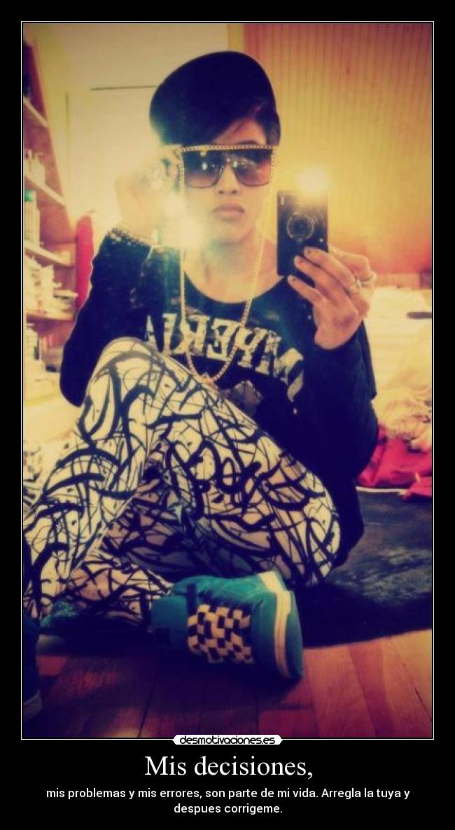 carteles mis decisiones mis problemas mis errores desmotivaciones
