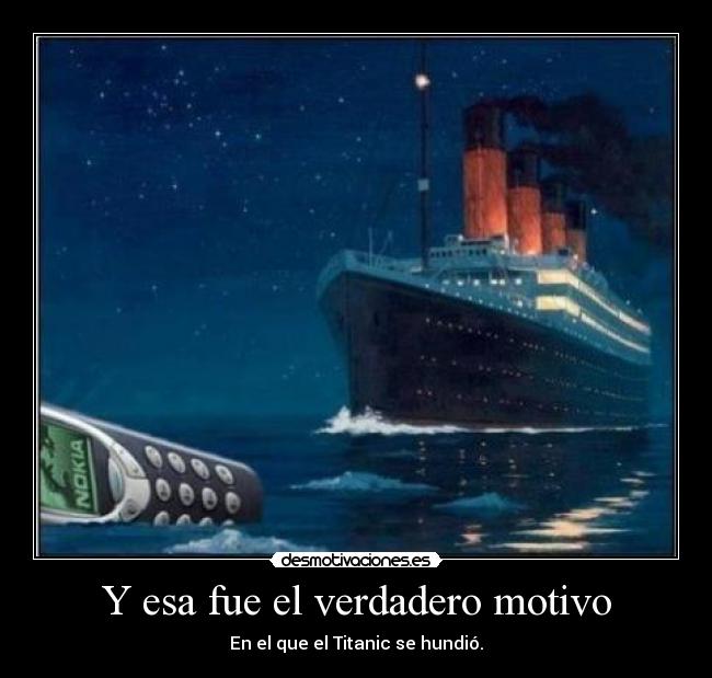 Y esa fue el verdadero motivo -