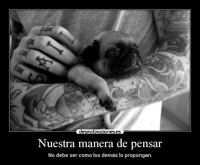 carteles nuestra manera pensar desmotivaciones