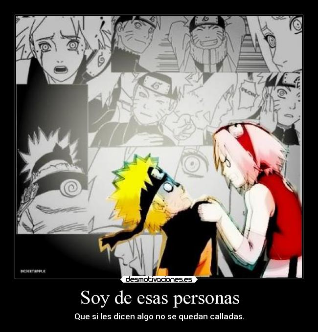 carteles anime naruto shippuden sakura violenta con uzumaki sakuby abby desmotivaciones