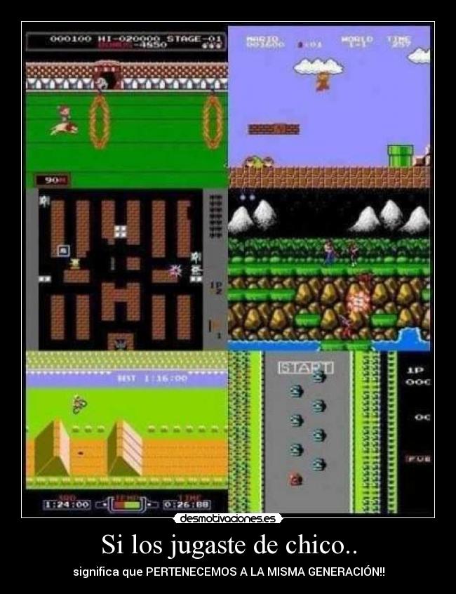 Si los jugaste de chico.. - significa que PERTENECEMOS A LA MISMA GENERACIÓN!!