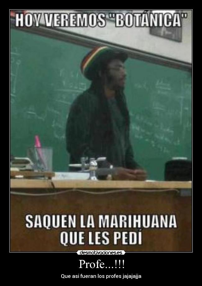 Profe...!!! - Que asi fueran los profes jajajajja