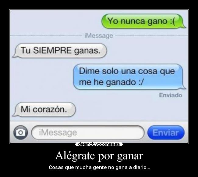 Alégrate por ganar - 