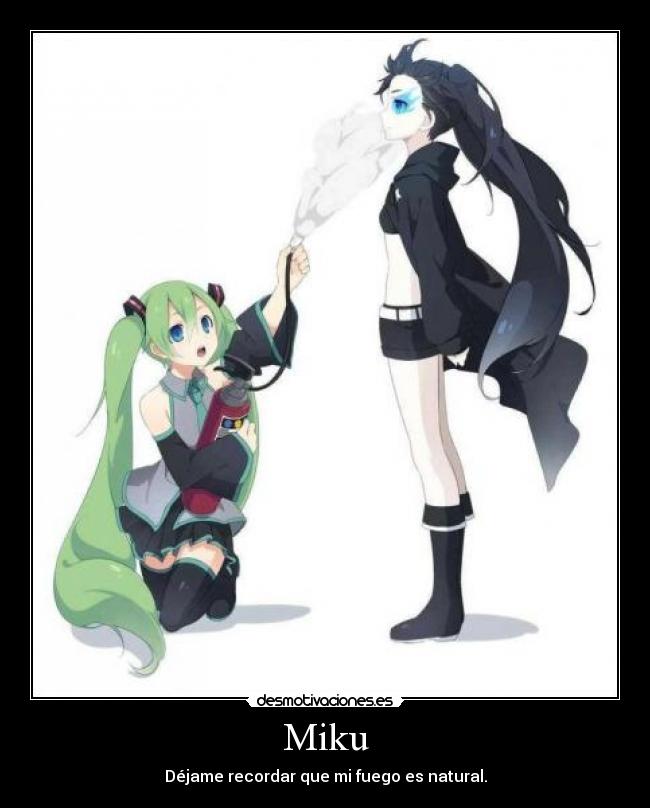Miku - Déjame recordar que mi fuego es natural.