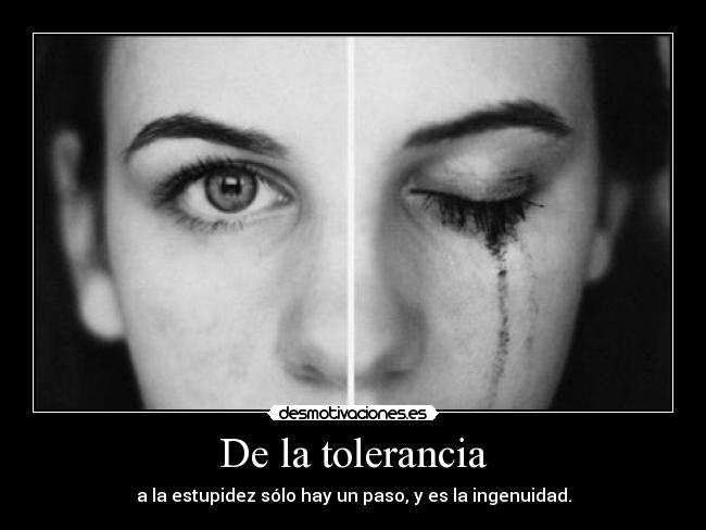 De la tolerancia - 