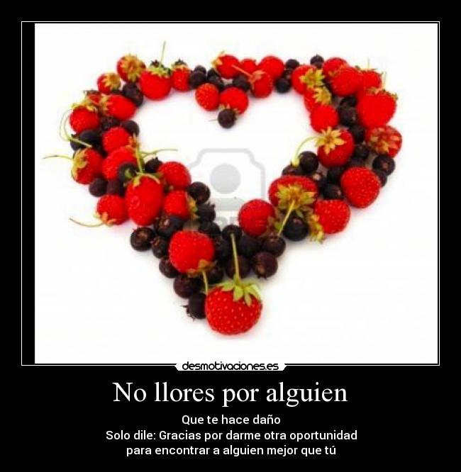 No llores por alguien -