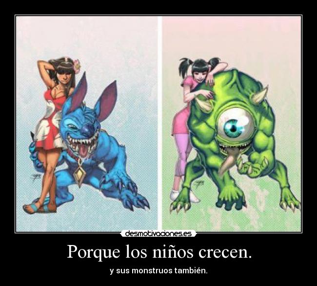 carteles lilo stich mike desmotivaciones