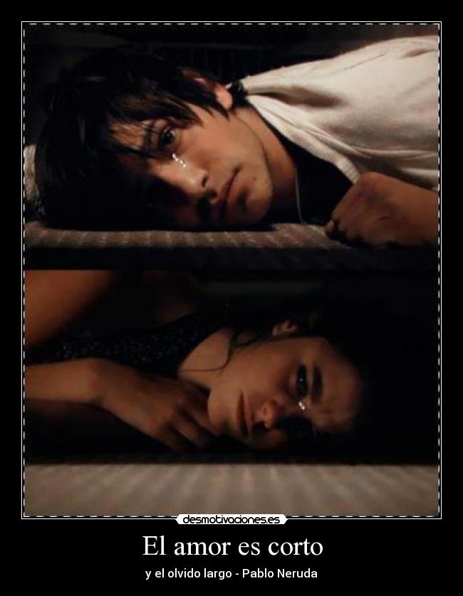 El amor es corto - y el olvido largo - Pablo Neruda