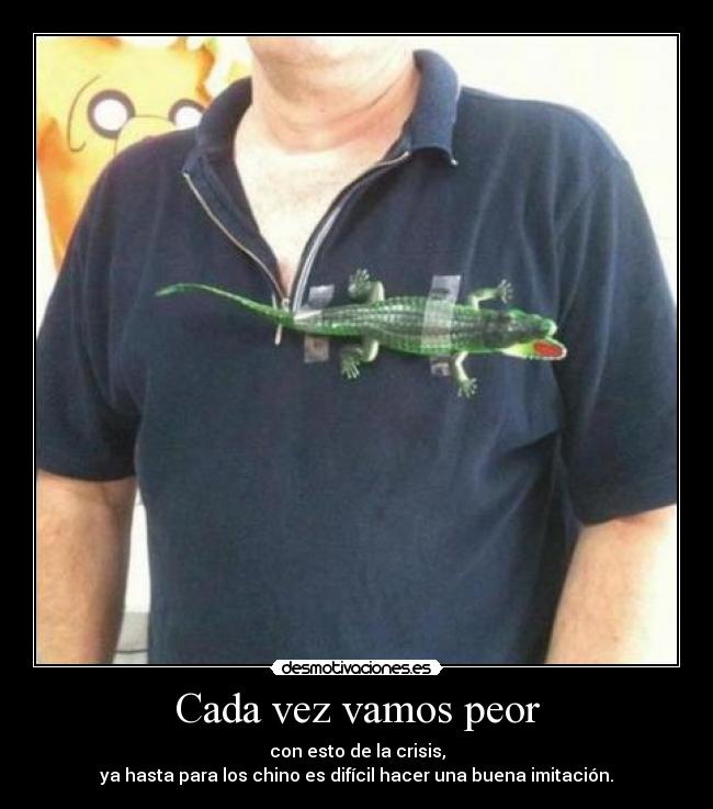 Cada vez vamos peor -