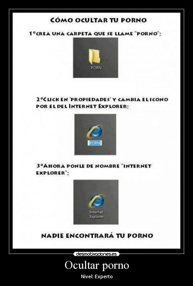 Ocultar porno -