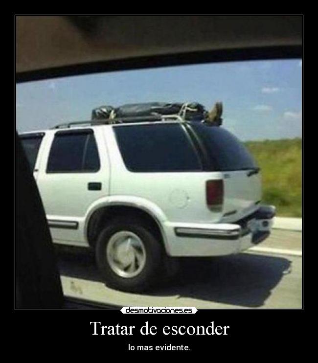 Tratar de esconder - 