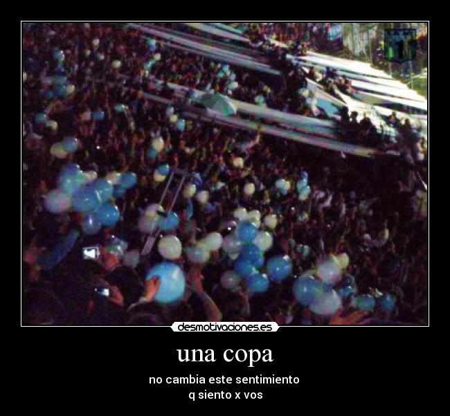 una copa -