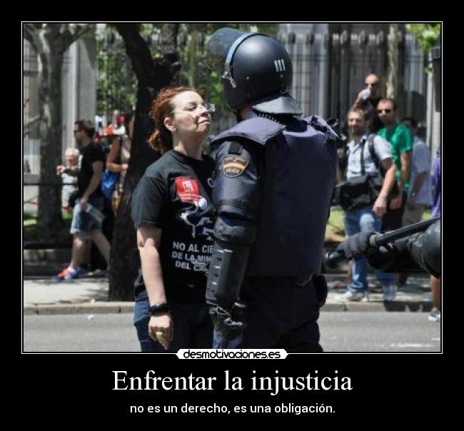 Enfrentar la injusticia -