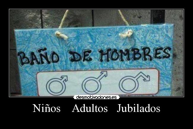 Niños    Adultos   Jubilados - 
