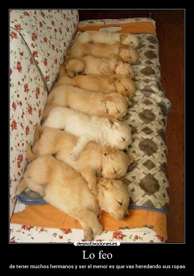 Lo feo - de tener muchos hermanos y ser el menor es que vas heredando sus ropas