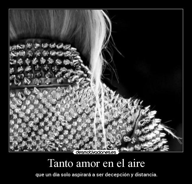 Tanto amor en el aire -