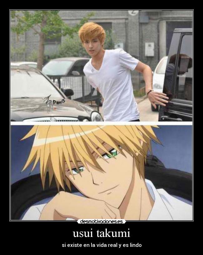 usui takumi - si existe en la vida real y es lindo