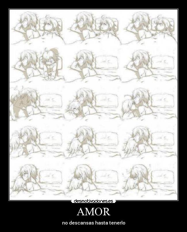 carteles amor amor anime desmotivaciones