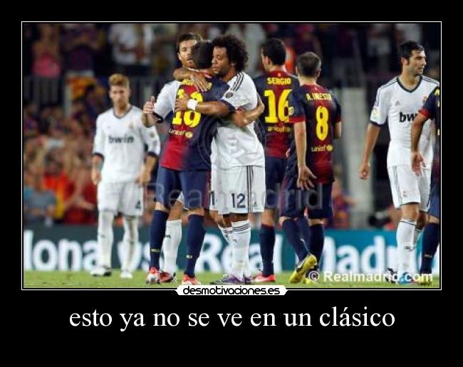 esto ya no se ve en un clásico -