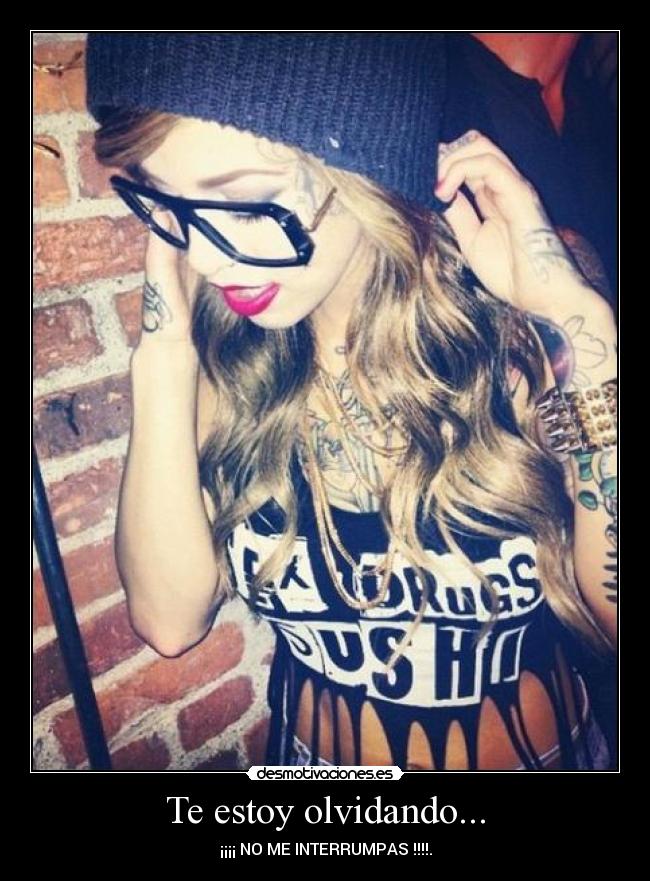 Te estoy olvidando... - ¡¡¡¡ NO ME INTERRUMPAS !!!!.
