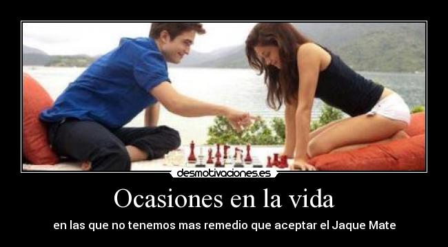 carteles vida ocasiones vida jaquemate ajedrez desmotivaciones