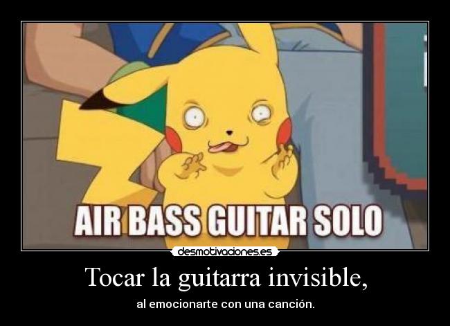 Tocar la guitarra invisible, -
